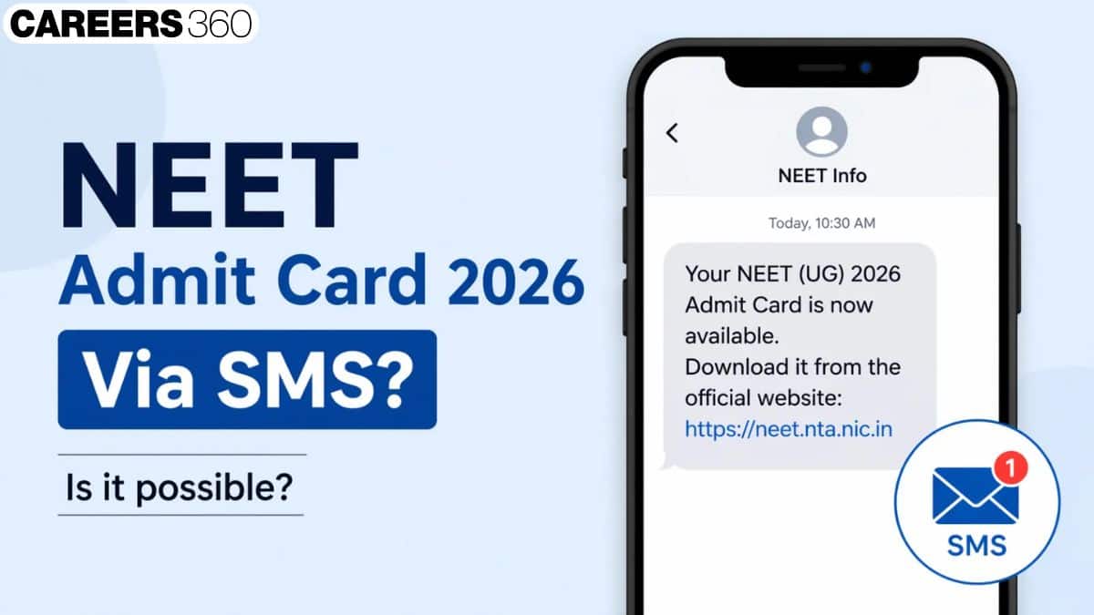 NEET Admit Card 2026 Via SMS? Here's How to Check